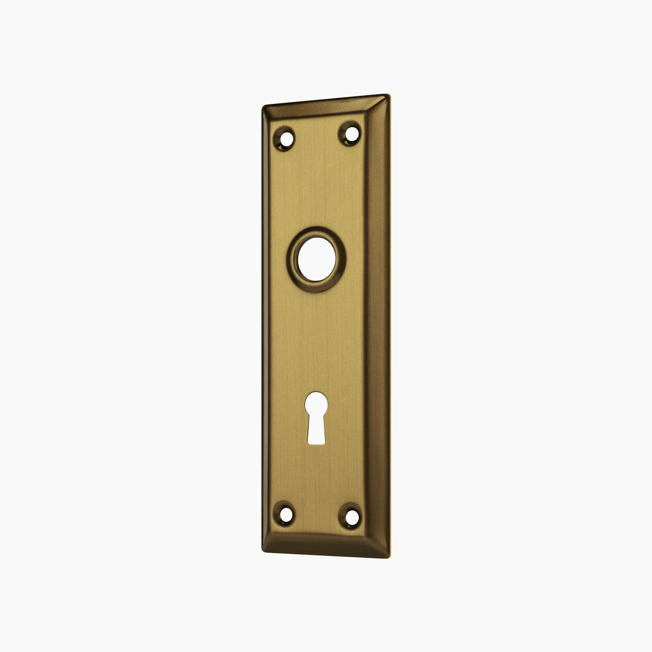 SENY Beveled Rectangular Mortise Door Plate – Decorative Escutcheon Backplate for Interior Doors (2 Pack)