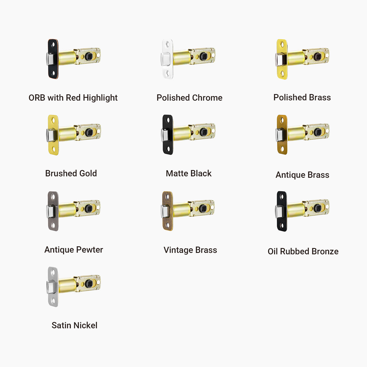 SENY Adjustable Door Latch 60–70mm with 45° Turning Angle – Replacement Deadlatch for Interior & Entry Doors - Seny Hardware