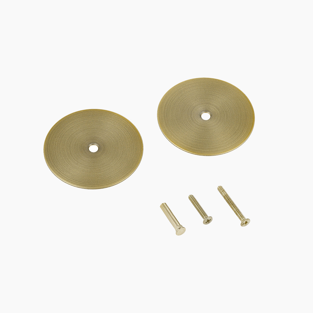 SENY Door Hole Cover Plate – Round Metal Deadbolt Hole Filler for Interior & Exterior Doors (2-5/8")