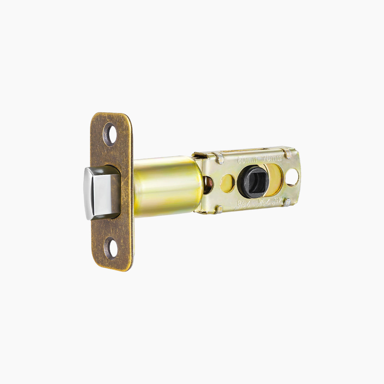 SENY Adjustable Door Latch 60–70mm with 45° Turning Angle – Replacement Deadlatch for Interior & Entry Doors