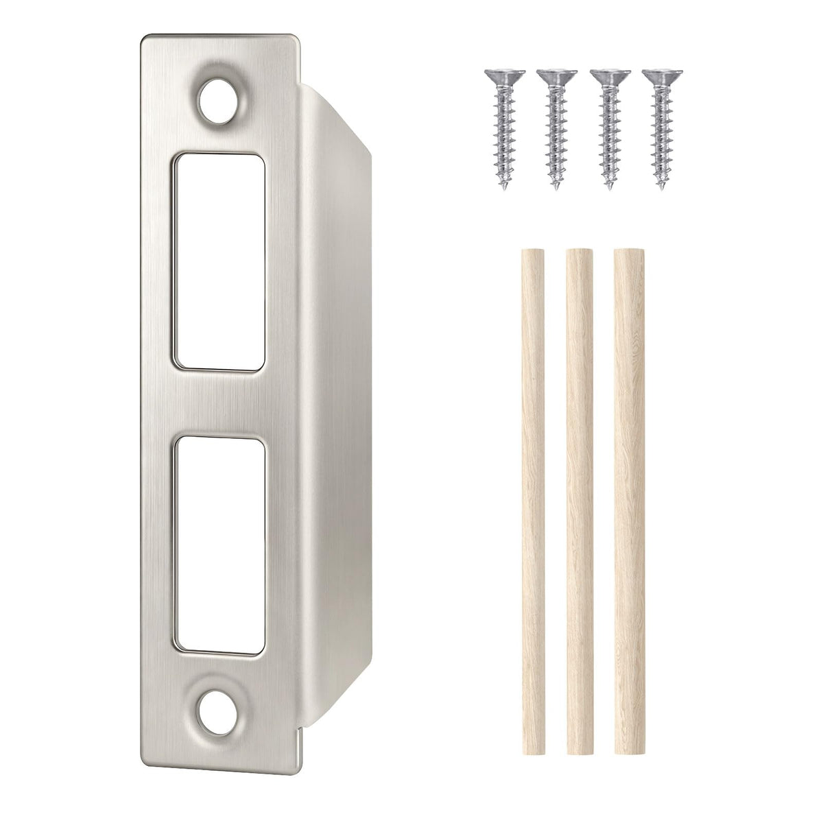 SENY Vintage Mortise Lock Strike Plate Replacement for Old Style Doors