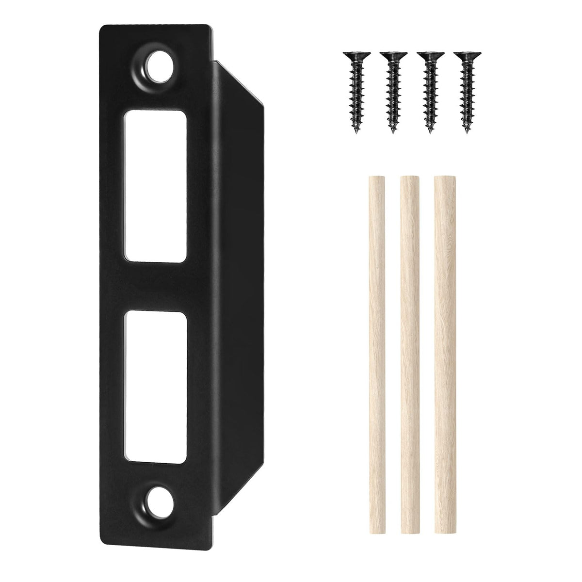 SENY Vintage Mortise Lock Strike Plate Replacement for Old Style Doors