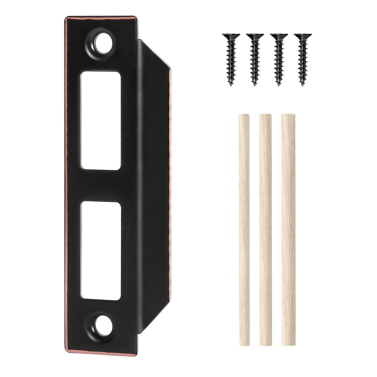 SENY Vintage Mortise Lock Strike Plate Replacement for Old Style Doors