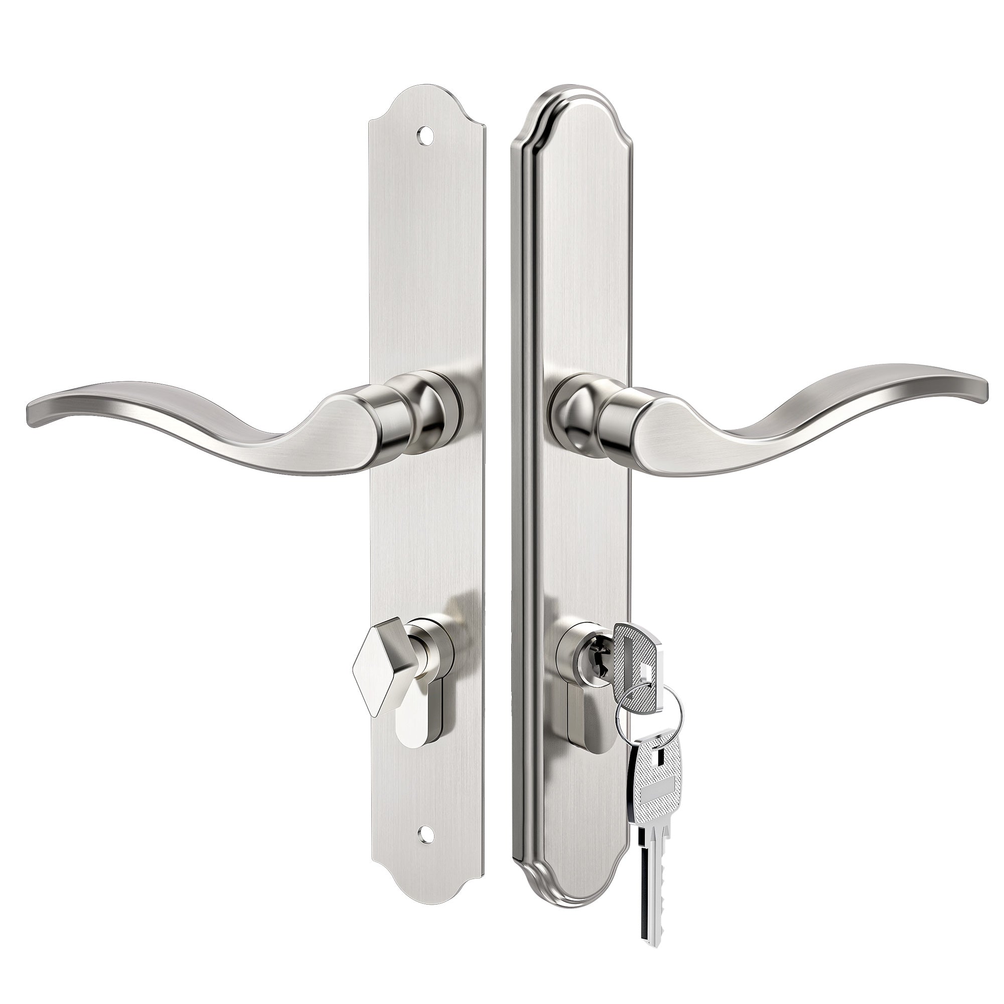 SENY 2-1/2" PZ Storm Door Handle & Mortise Lock Replacement for Storm & Screen Doors