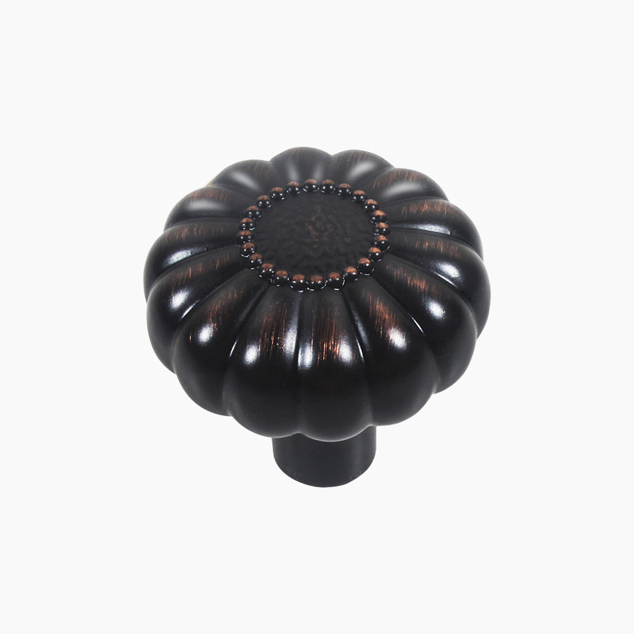 SENY Vintage Pumpkin Cabinet Knobs – Solid Metal Drawer Knobs for Kitchen, Bathroom & Furniture (4 Pack)