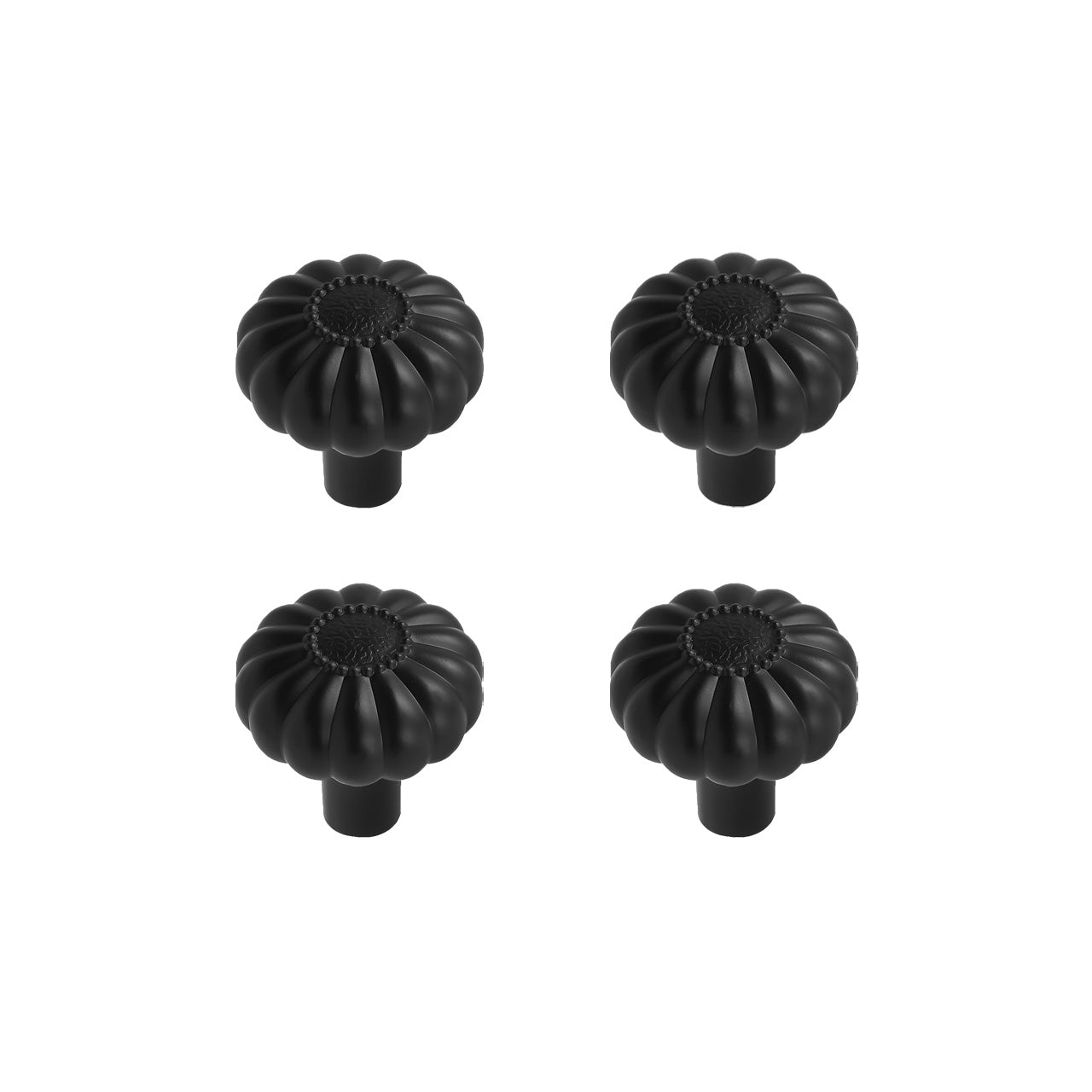 SENY Vintage Pumpkin Cabinet Knobs – Solid Metal Drawer Knobs for Kitchen, Bathroom & Furniture (4 Pack)