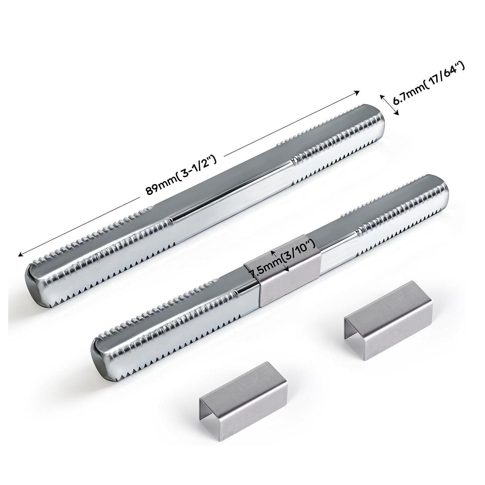SENY Square Door Knob Spindles for Mortise Locks – 2 Pack