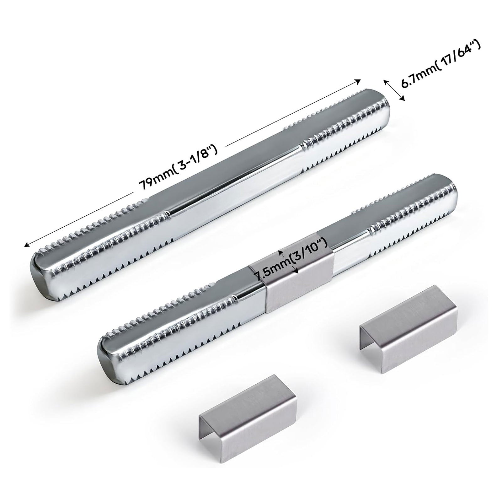 SENY Square Door Knob Spindles for Mortise Locks – 2 Pack
