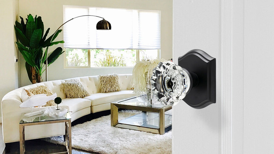 SENY Front Door Knob and Deadbolt Set – Vintage Floral Crystal Entry Door Lock Set (Passage & Deadbolt) applicable scenario