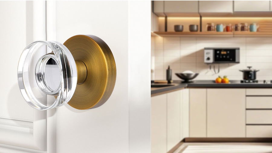 SENY Crystal Interior Door Knob with Round Glass Knob & Round Rosette applicable scenario