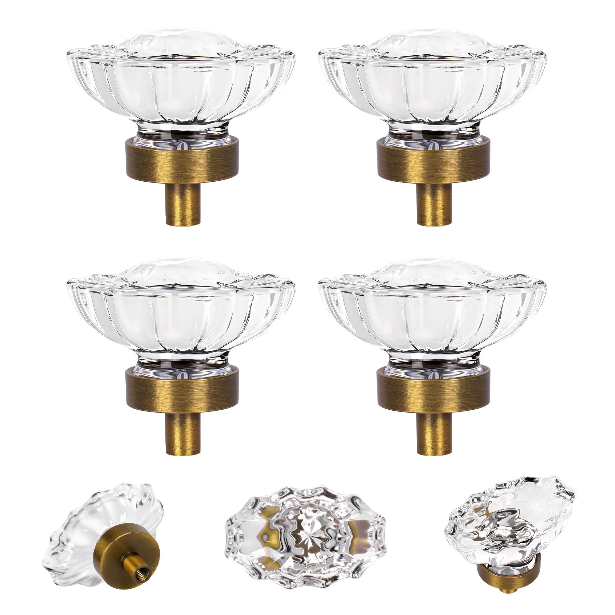 SENY Oval Crystal Cabinet Knobs – Glass Drawer Knobs