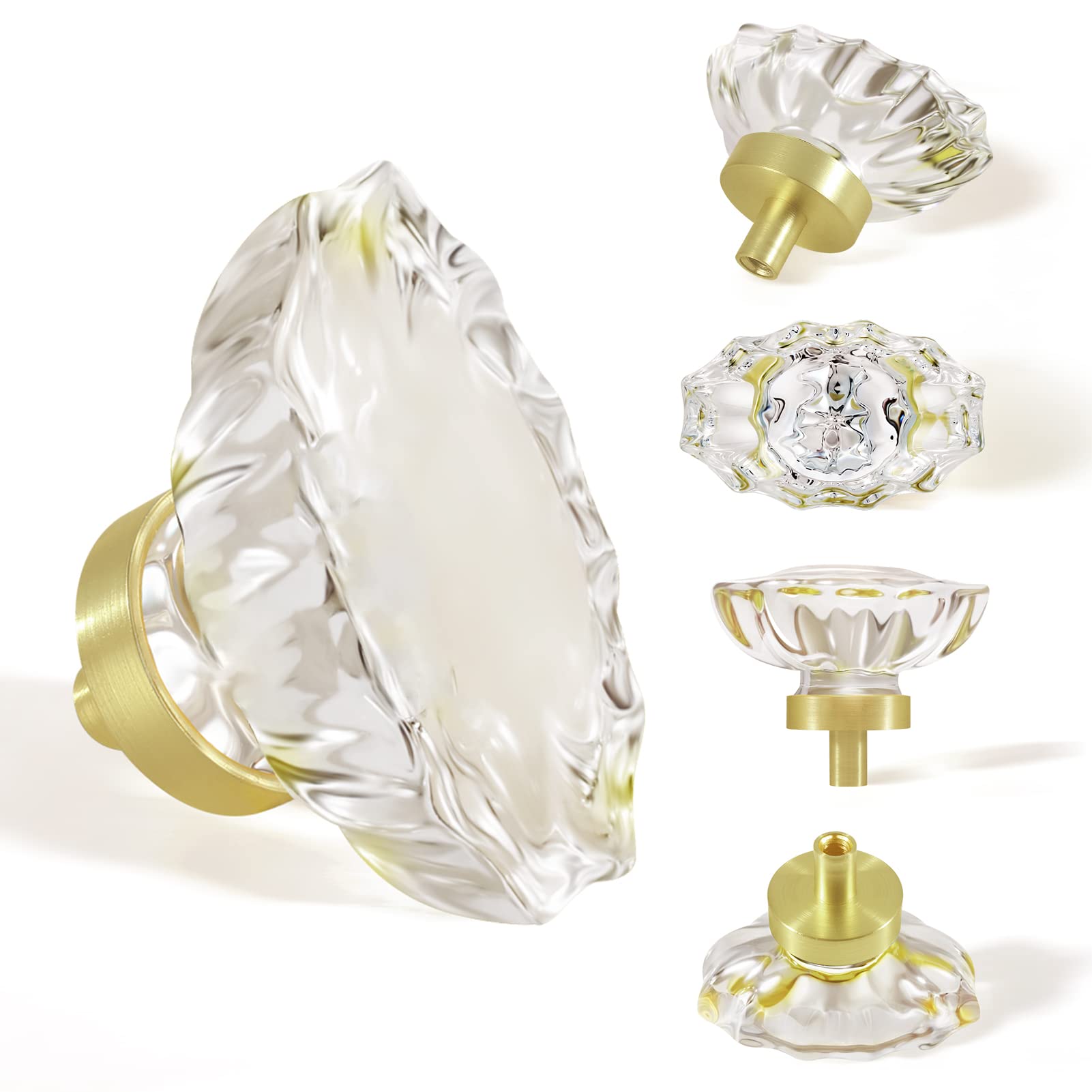 SENY Oval Crystal Cabinet Knobs – Glass Drawer Knobs