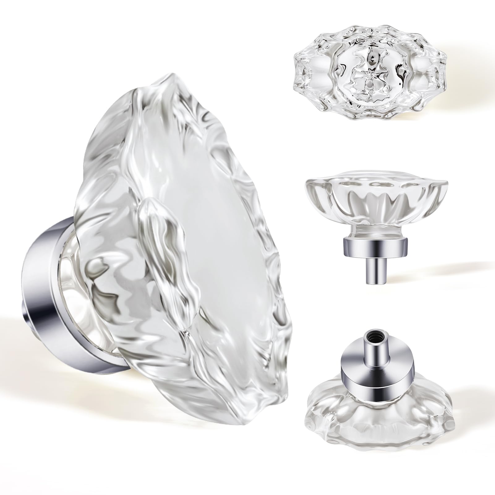 SENY Oval Crystal Cabinet Knobs – Glass Drawer Knobs