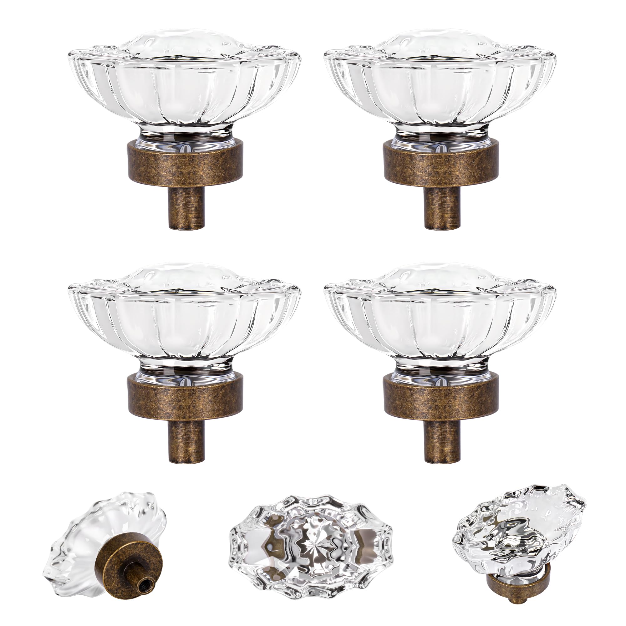 SENY Oval Crystal Cabinet Knobs – Glass Drawer Knobs