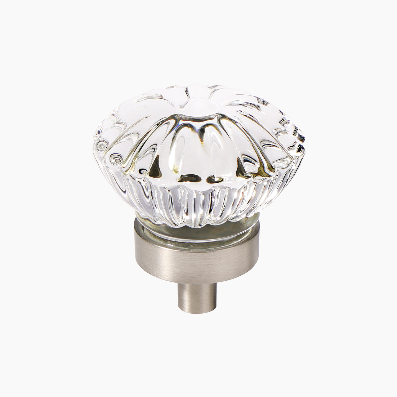 SENY Flower Crystal Cabinet Knobs – Vintage Glass Drawer Knobs for Kitchen, Bathroom & Furniture (4 Pack)