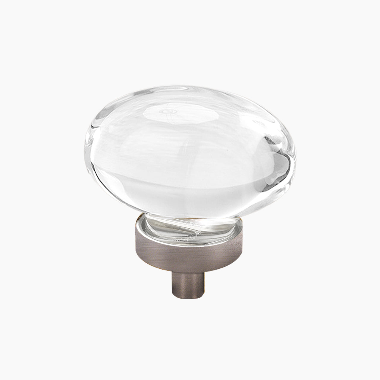SENY Egg Crystal Cabinet Knobs – Oval Glass Drawer Knobs for Kitchen, Bathroom & Furniture (4 Pack) - Seny Hardware
