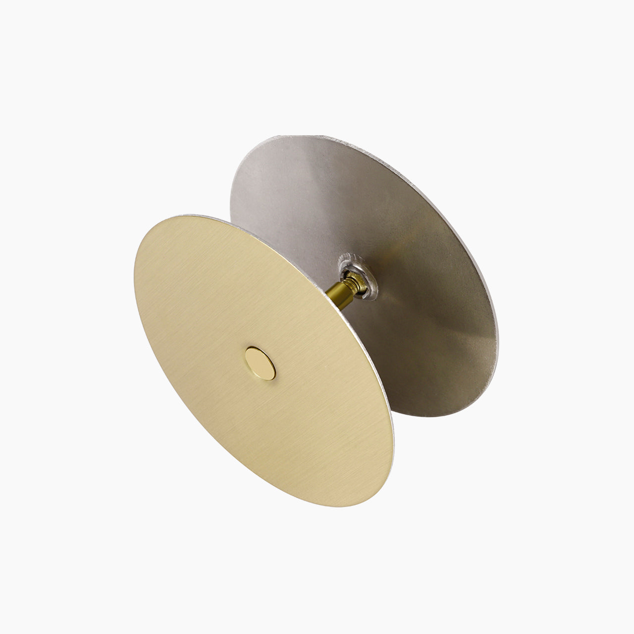 SENY Door Hole Cover Plate – Round Metal Deadbolt Hole Filler for Interior & Exterior Doors (2-5/8")