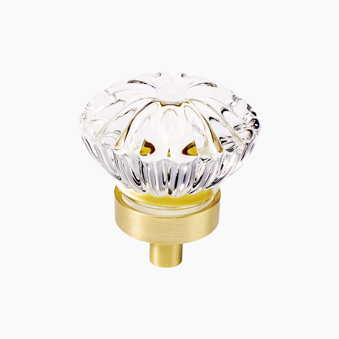 SENY Flower Crystal Cabinet Knobs – Vintage Glass Drawer Knobs for Kitchen, Bathroom & Furniture (4 Pack)