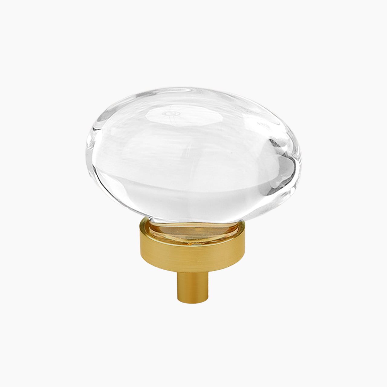SENY Egg Crystal Cabinet Knobs – Oval Glass Drawer Knobs for Kitchen, Bathroom & Furniture (4 Pack) - Seny Hardware