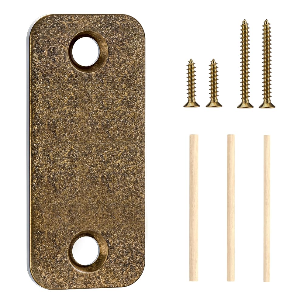SENY Door Hole Cover Plate – 2-1/4" × 1" Door Frame Filler Plate