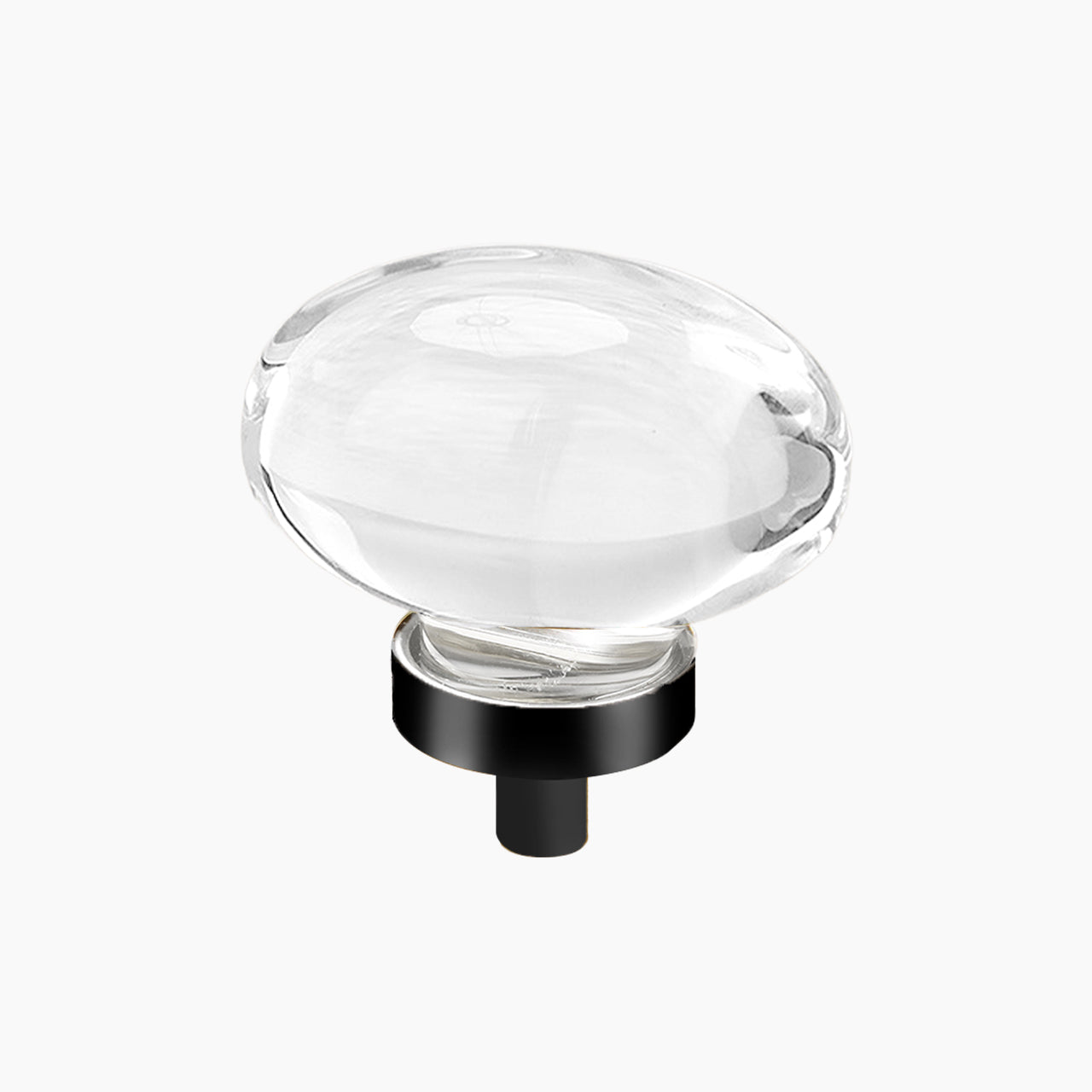 SENY Egg Crystal Cabinet Knobs – Oval Glass Drawer Knobs for Kitchen, Bathroom & Furniture (4 Pack) - Seny Hardware