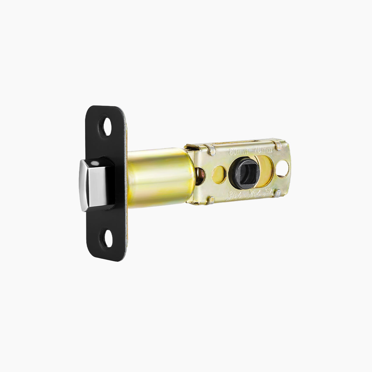 SENY Adjustable Door Latch 60–70mm with 45° Turning Angle – Replacement Deadlatch for Interior & Entry Doors