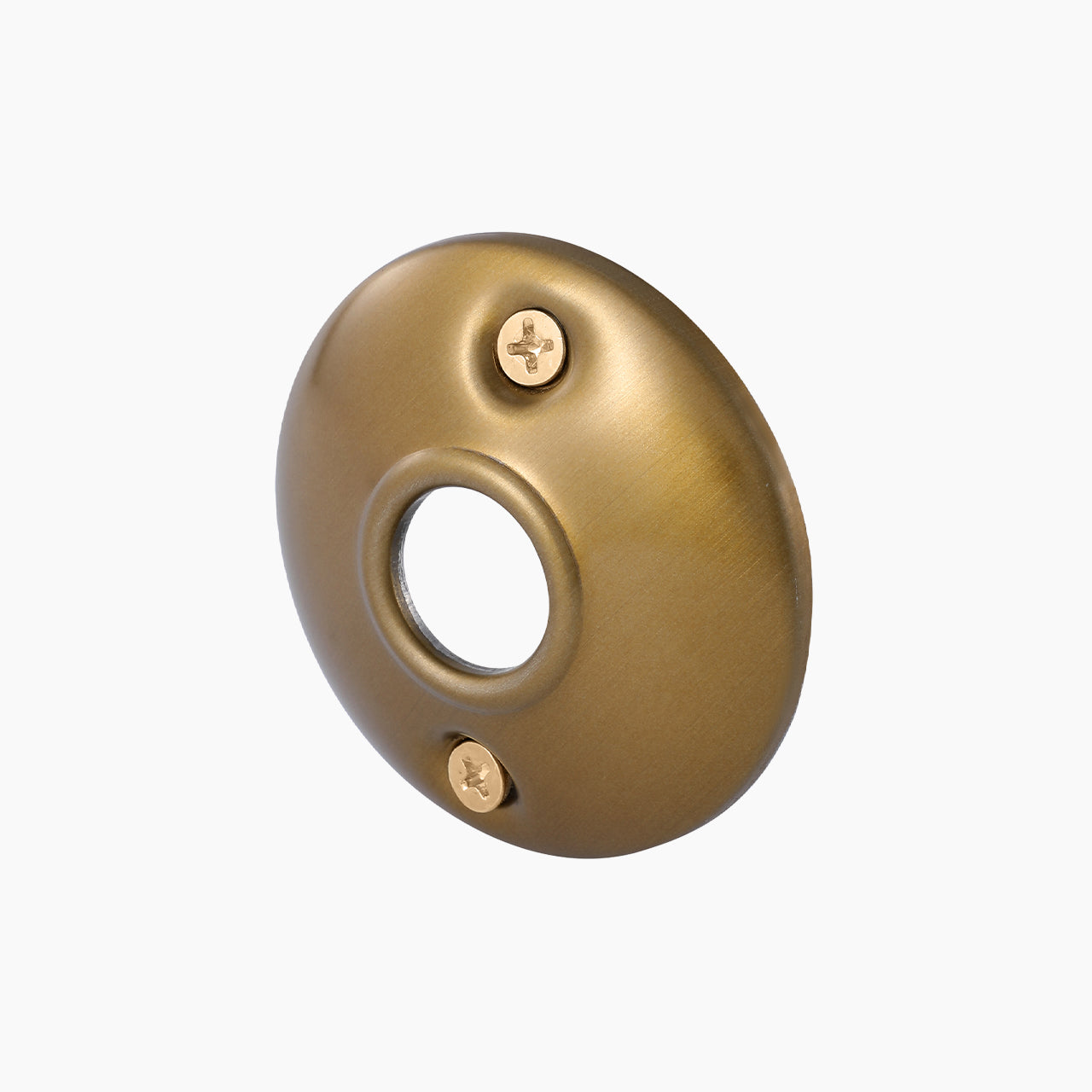 SENY Round Door Knob Backplate Rosettes – Decorative Metal Replacement Plates for Interior Doors (2 Pack)