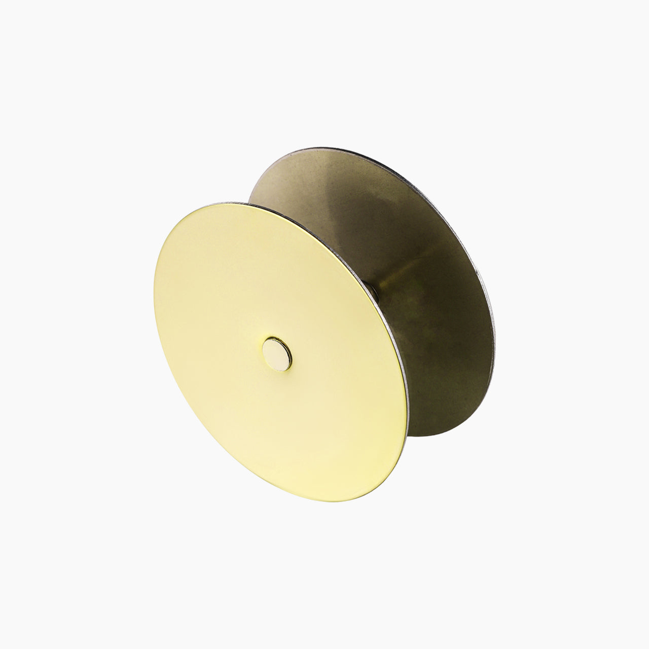 SENY Door Hole Cover Plate – Round Metal Deadbolt Hole Filler for Interior & Exterior Doors (2-5/8")
