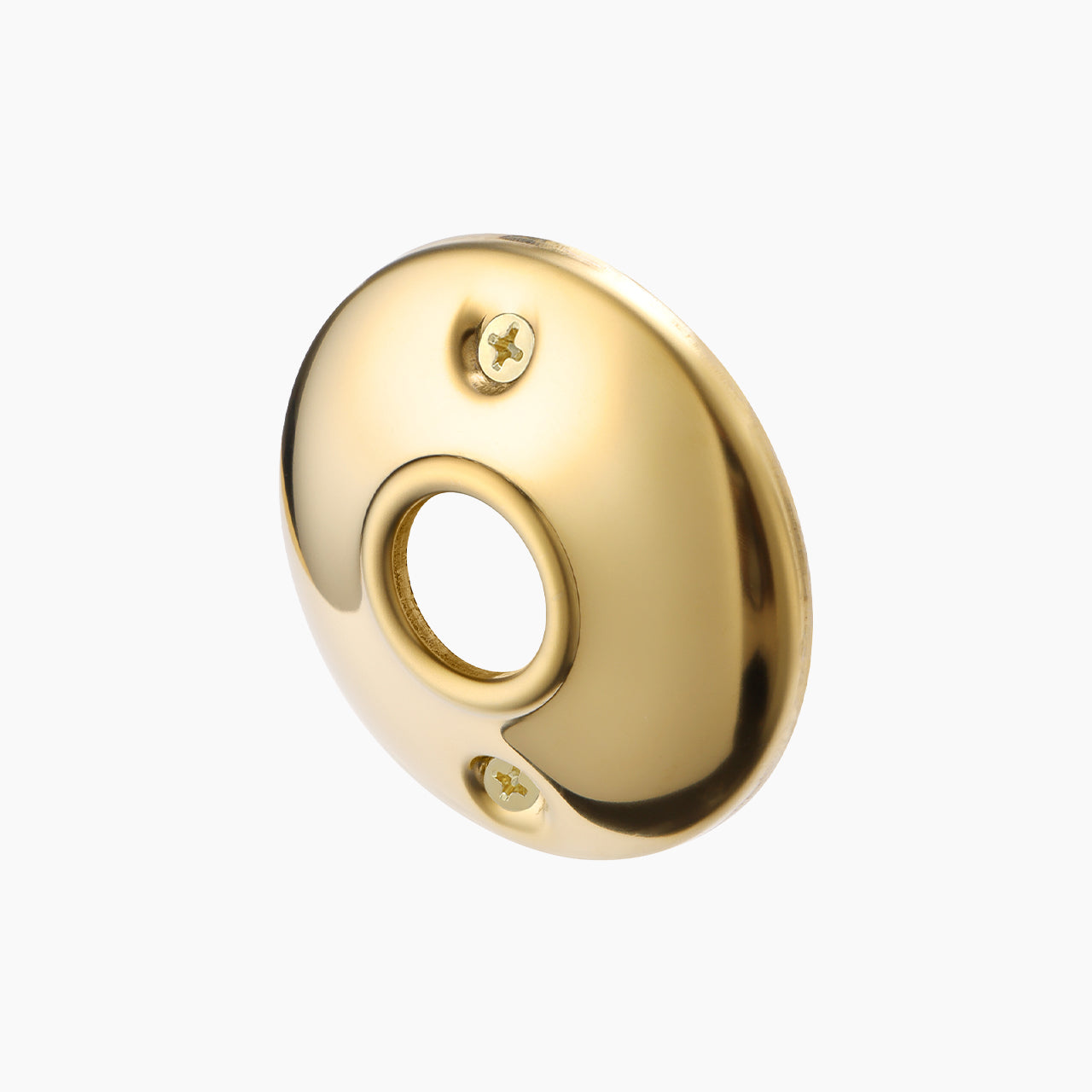 SENY Round Door Knob Backplate Rosettes – Decorative Metal Replacement Plates for Interior Doors (2 Pack)