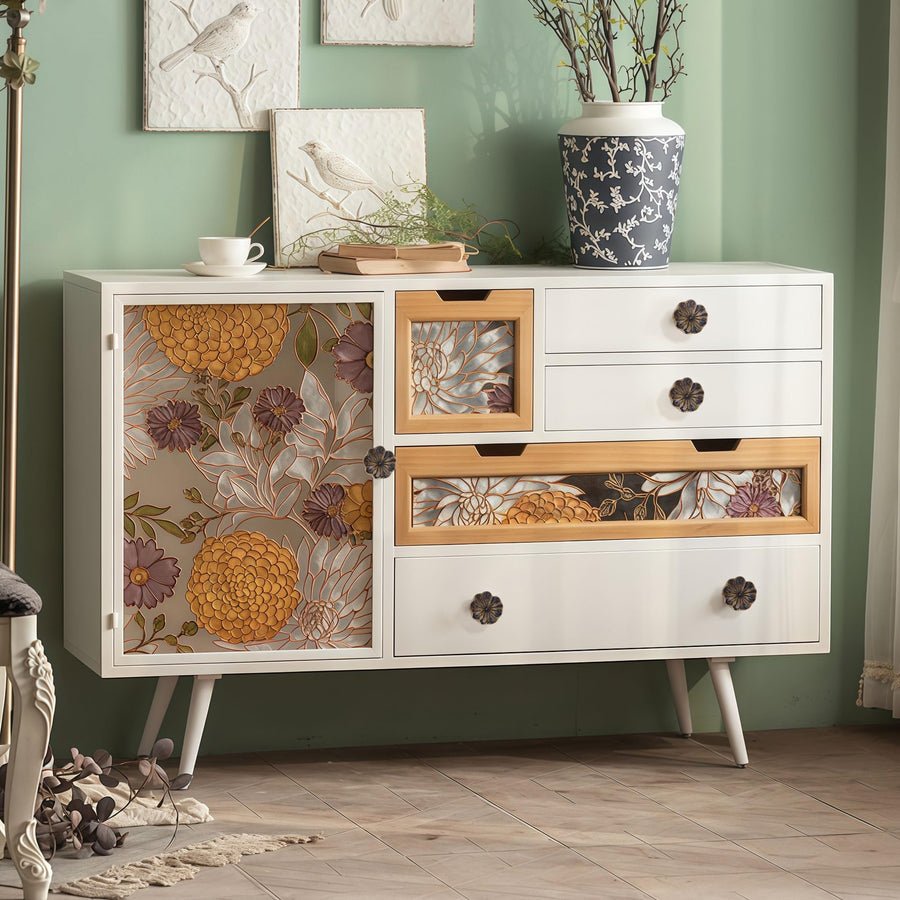 SENY Floral Drawer Knobs – Vintage Flower Cabinet Knobs for Dressers, Cabinets & Furniture applicable scenario