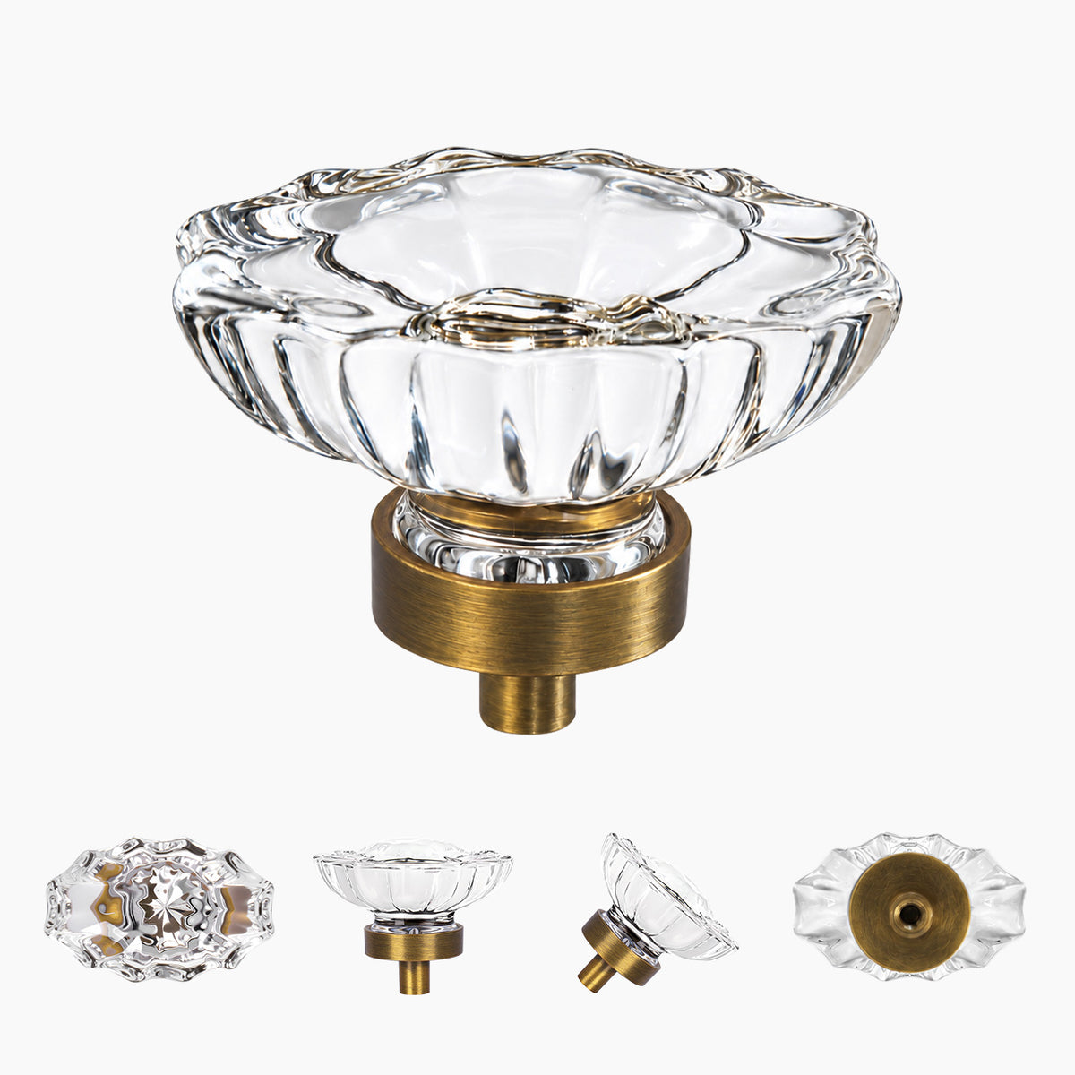 SENY Oval Crystal Cabinet Knobs – Glass Drawer Knobs