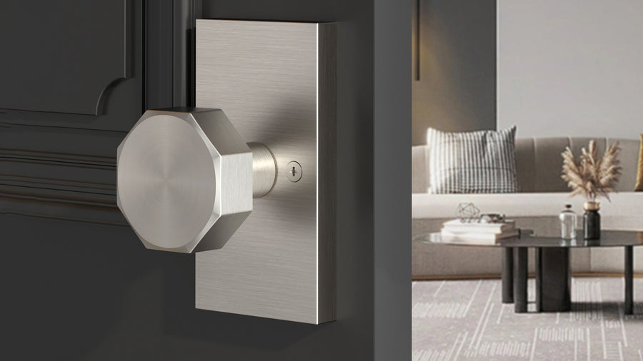 SENY Decorative Door Knobs with Modern Octagon Metal Knob & Rectangular Backplate applicable scenario