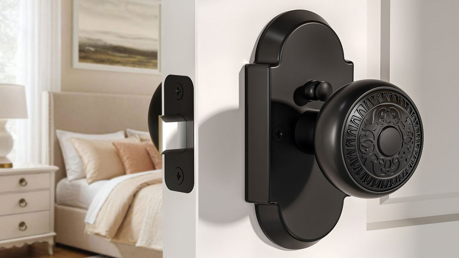 SENY Antique Style Door Knob with Arched Plate, Privacy/Passage/Dummy applicable scenario