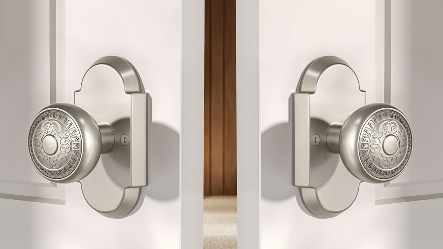 SENY Antique Style Door Knob with Arched Plate, Privacy/Passage/Dummy applicable scenario