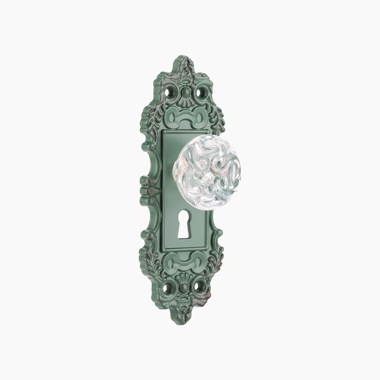 SENY Vintage Dummy Door Knobs for Interior Doors – Acrylic Crystal Decorative Knobs for Closet & Hallway (2 Pack)