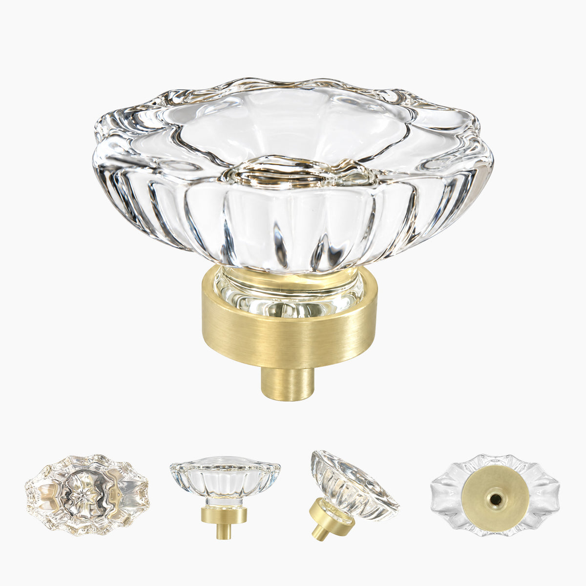 SENY Oval Crystal Cabinet Knobs – Glass Drawer Knobs