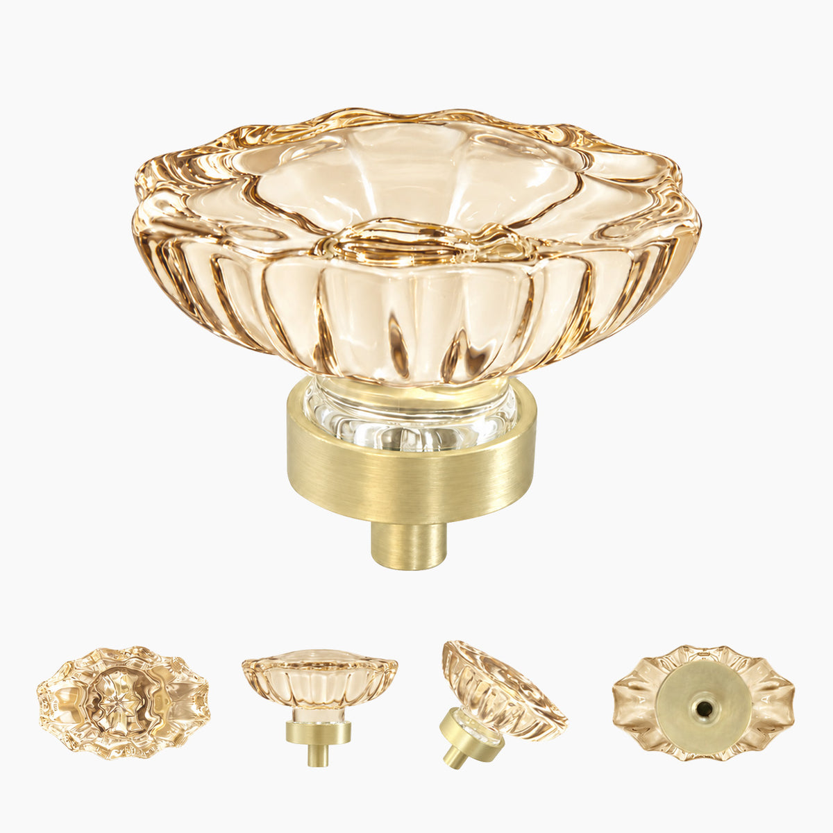 SENY Oval Crystal Cabinet Knobs – Glass Drawer Knobs