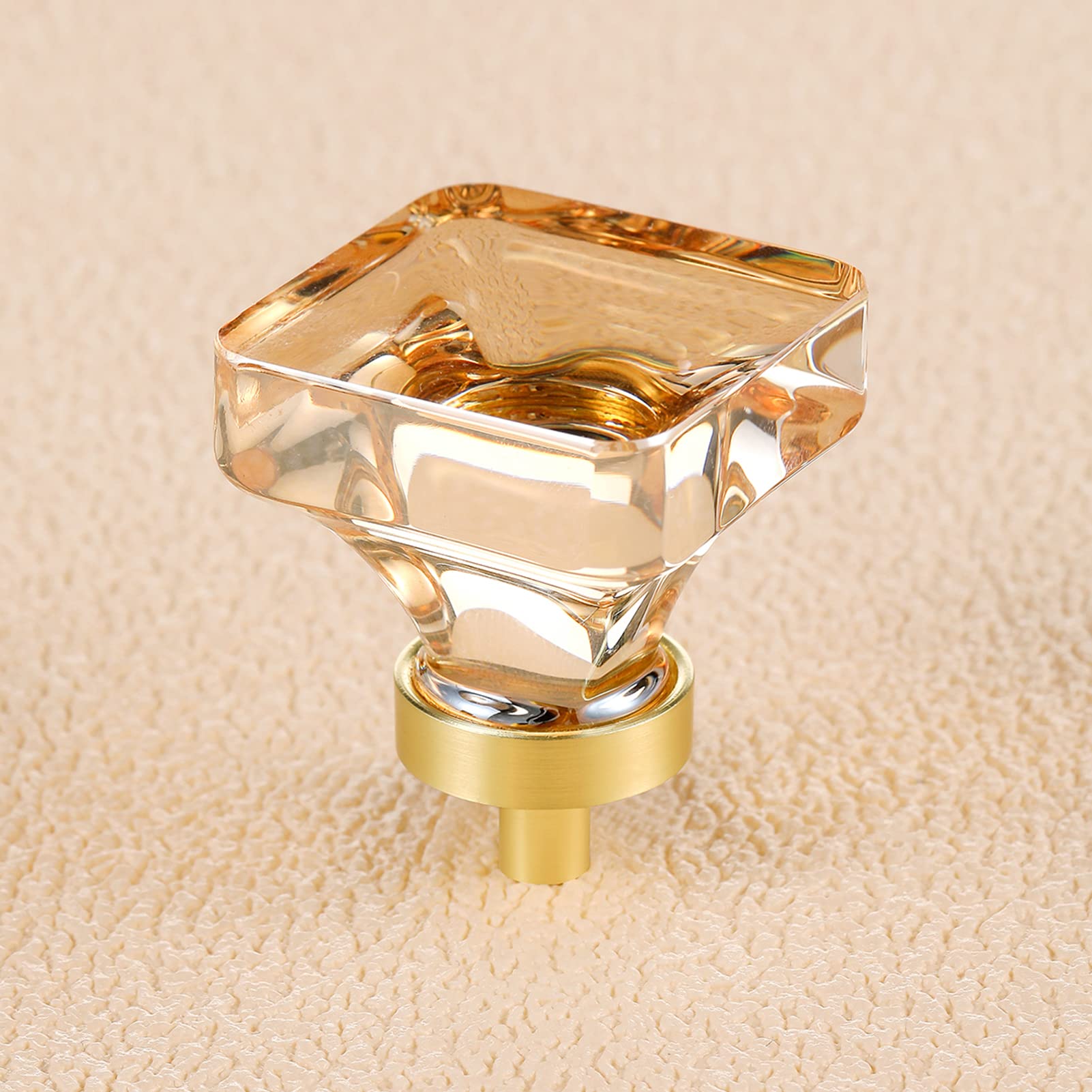 SENY Square Crystal Cabinet Knobs – Glass Drawer Knobs