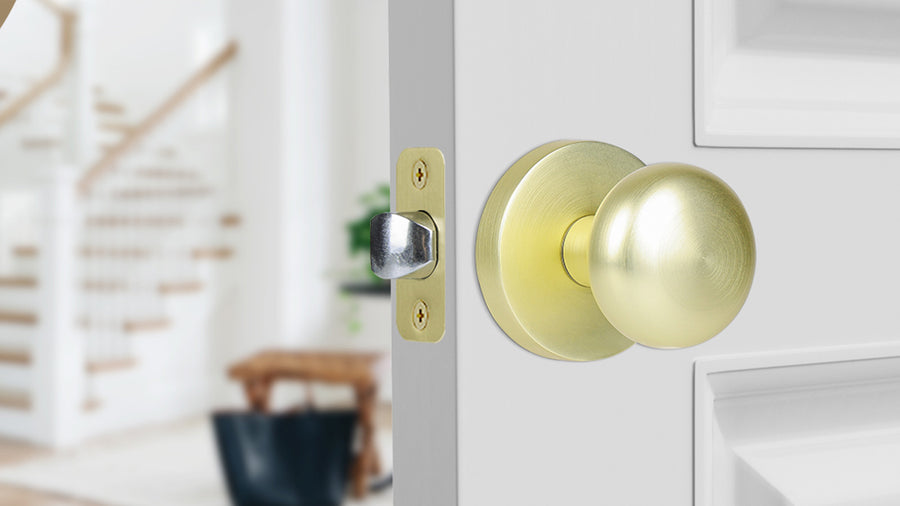 SENY Contemporary Interior Door Knobs with Mushroom Metal Knob & Round Rosette applicable scenario