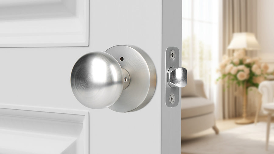 SENY Contemporary Interior Door Knobs with Mushroom Metal Knob & Round Rosette applicable scenario