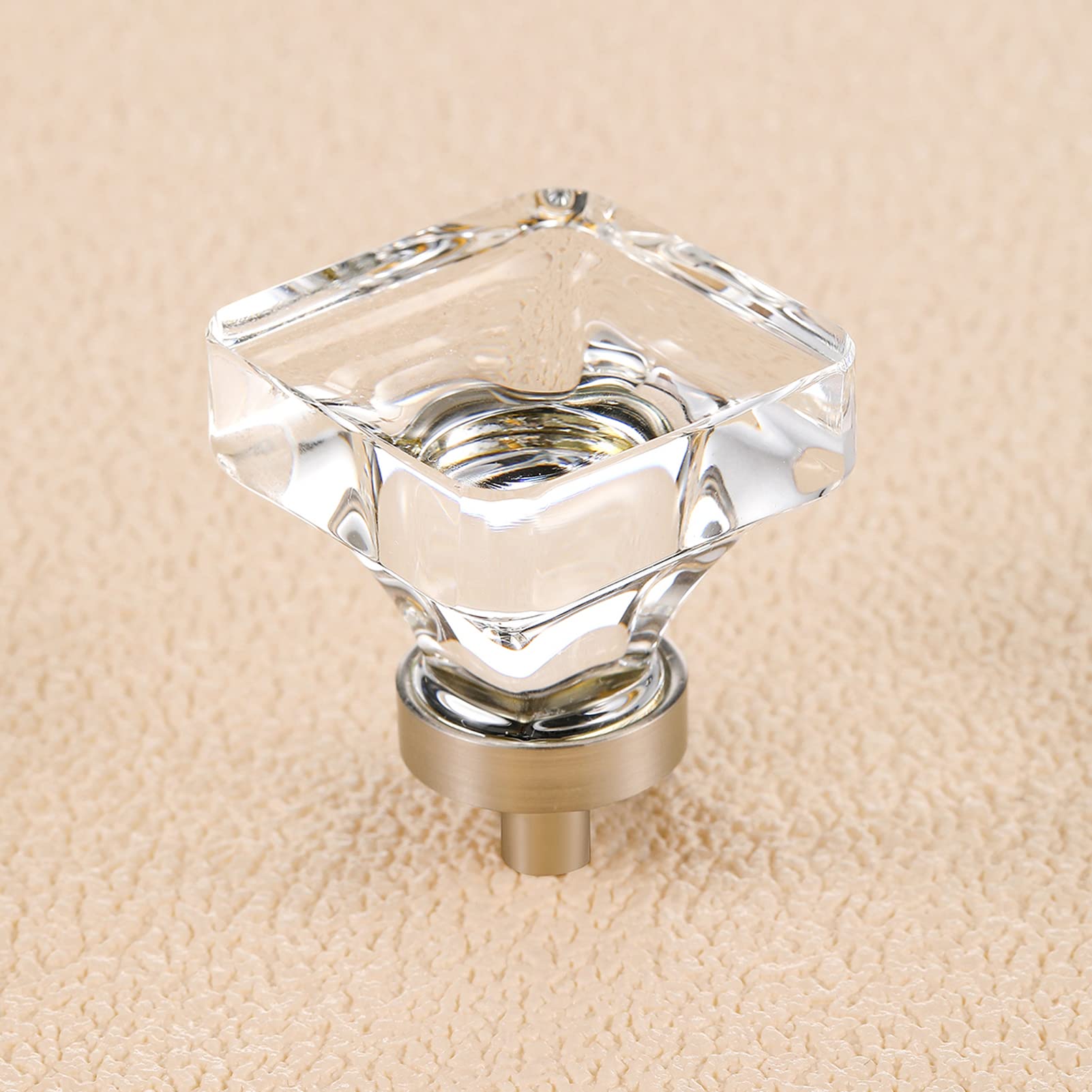 SENY Square Crystal Cabinet Knobs – Glass Drawer Knobs