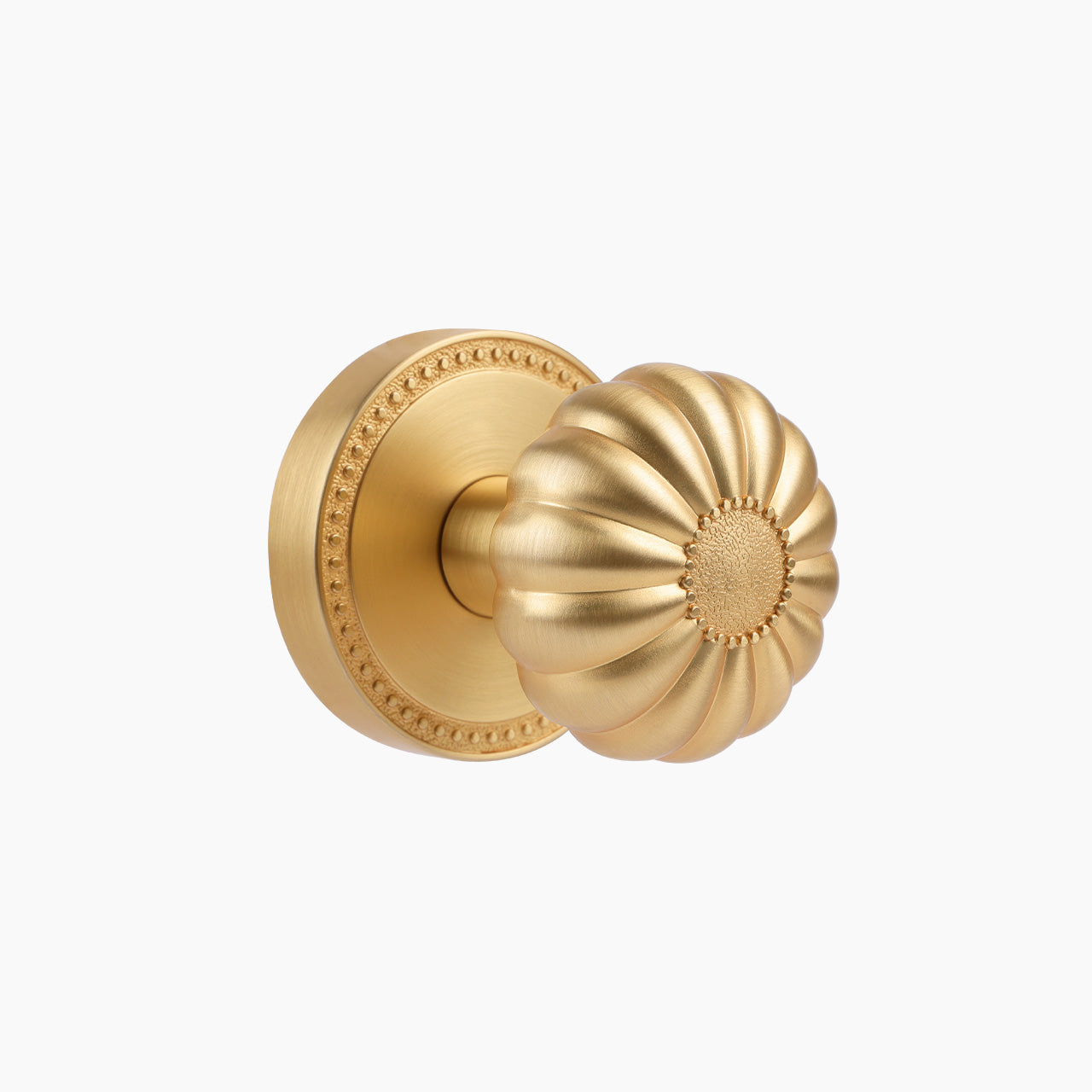 SENY Privacy Door Knob for Bedroom & Bathroom, Vintage Pumpkin Style