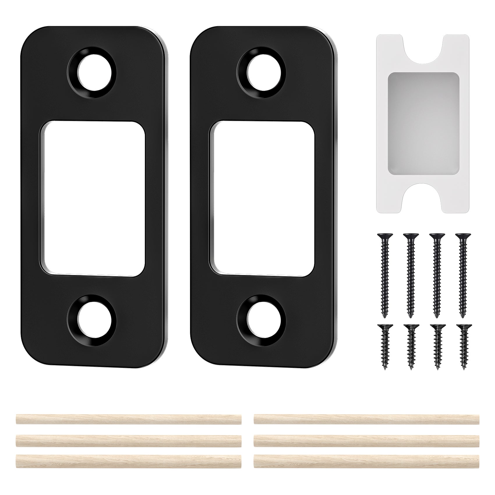 SENY Deadbolt Strike Plate Replacement – Door Latch Strike Plate for Misaligned Doors