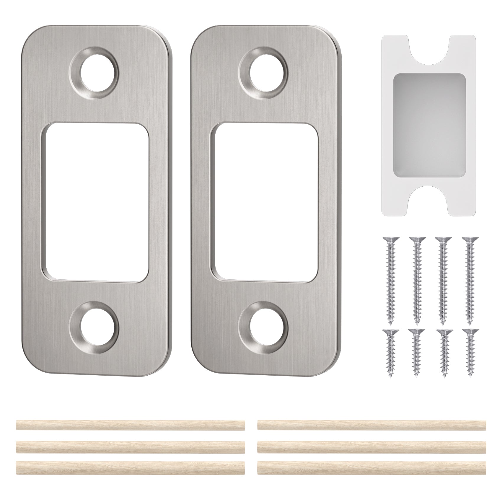 SENY Deadbolt Strike Plate Replacement – Door Latch Strike Plate for Misaligned Doors