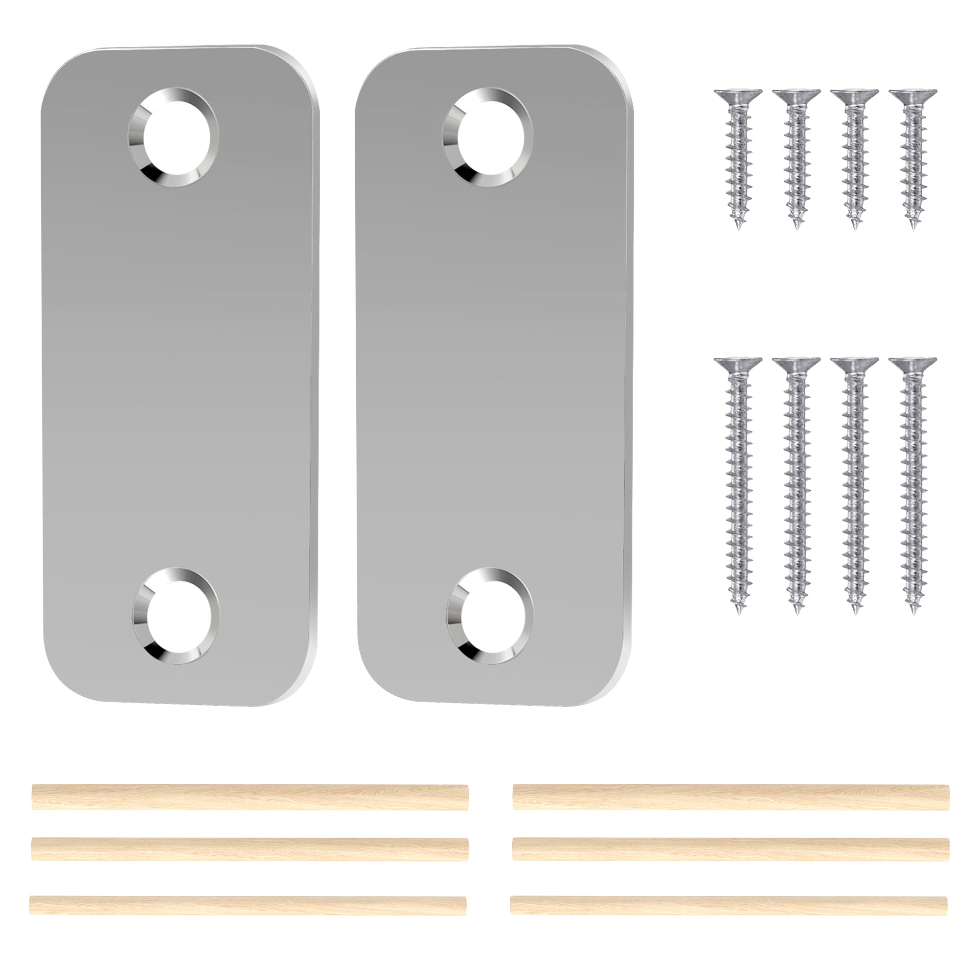 SENY Door Hole Cover Plate – 2-1/4" × 1" Door Frame Filler Plate