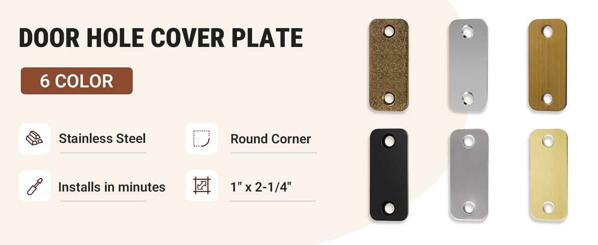 SENY Door Hole Cover Plate – 2-1/4