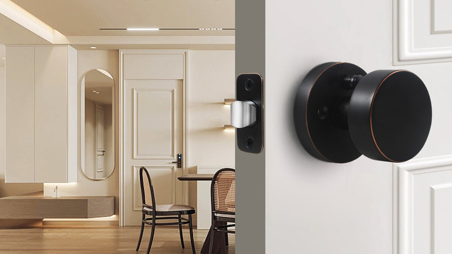 SENY Indoor Modern Door Knobs with Round Metal Knob & Round Rosette applicable scenario