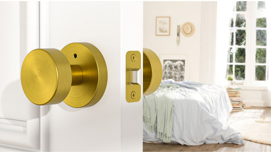 SENY Indoor Modern Door Knobs with Round Metal Knob & Round Rosette applicable scenario