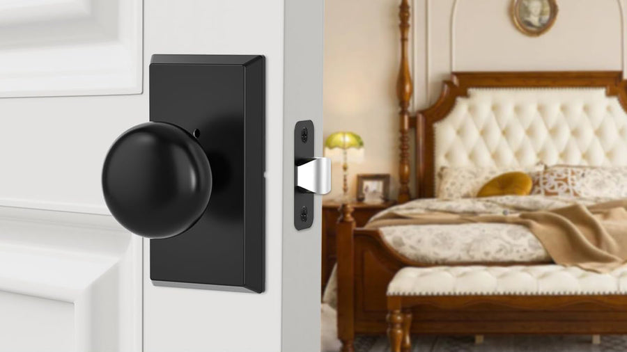 SENY Modern Vintage Interior Door Knobs – Round Door Knobs with Rectangular Rosette, Dummy, Passage & Privacy applicable scenario