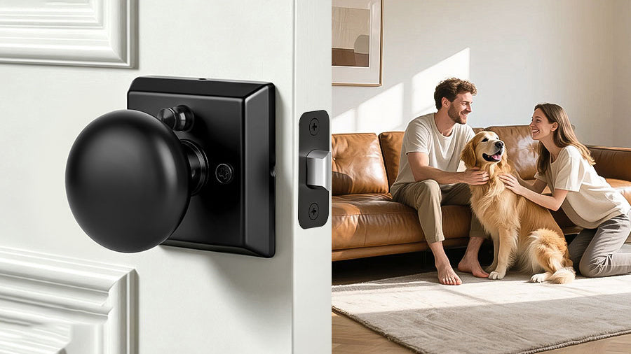 Modern Round Interior Door Knobs | Dummy, Passage & Privacy | SENY applicable scenario
